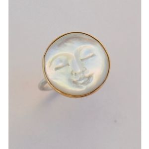 LUNARIAN RING | MOTHER OF PEARL | GOLD & SILVER